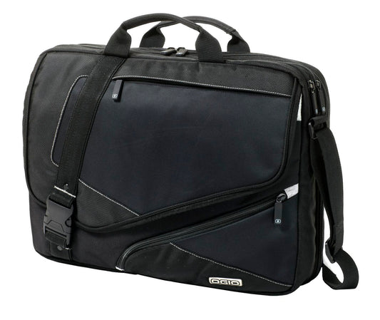 OGIO&reg; Voyager Messenger - Black/ Petrol - front