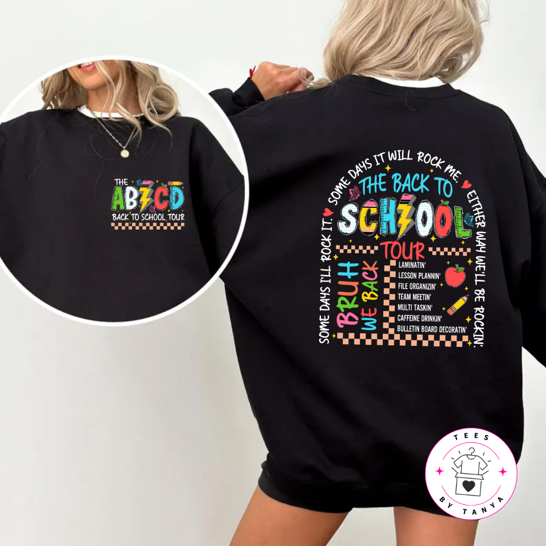 The Back to School Tour Teacher Shirt