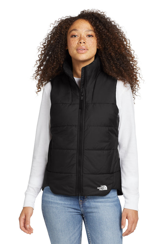 The North Face Women's Everyday Insulated Vest in TNF Black, front on model