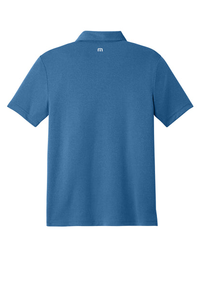 TravisMathew Coto Performance Polo in Federal Blue, back flat