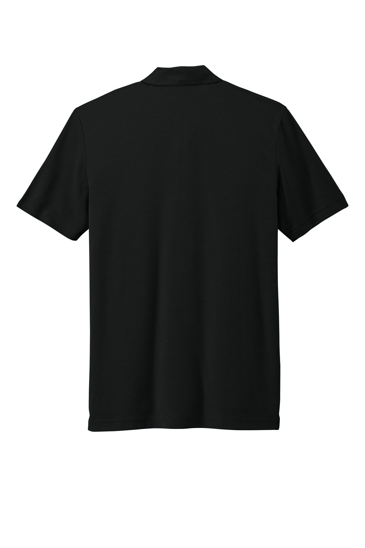 TravisMathew Oceanside Solid Polo in Black, back flat