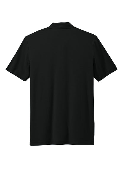 TravisMathew Oceanside Solid Polo in Black, back flat