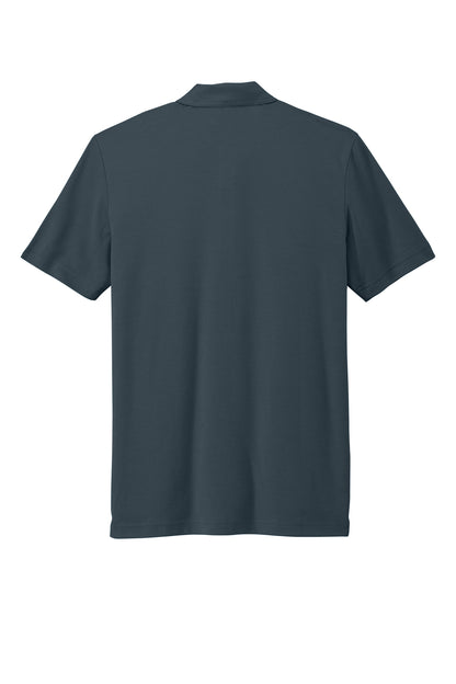 TravisMathew Oceanside Solid Polo in Blue Nights, back flat