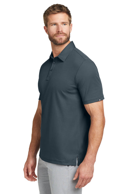 TravisMathew Oceanside Solid Polo in Blue Nights, side on model