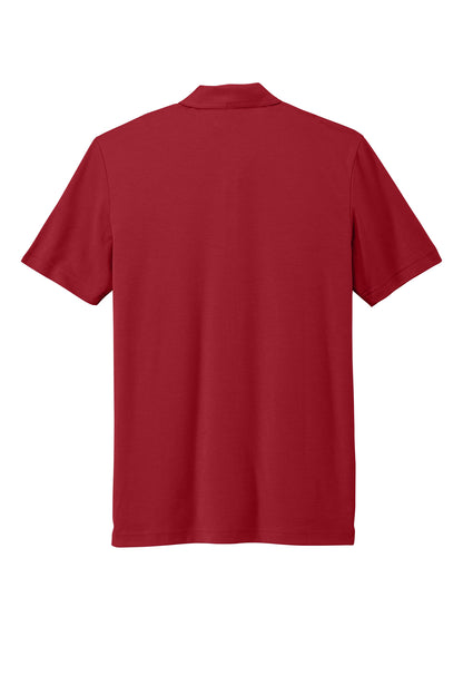 TravisMathew Oceanside Solid Polo in Scooter Red, back flat