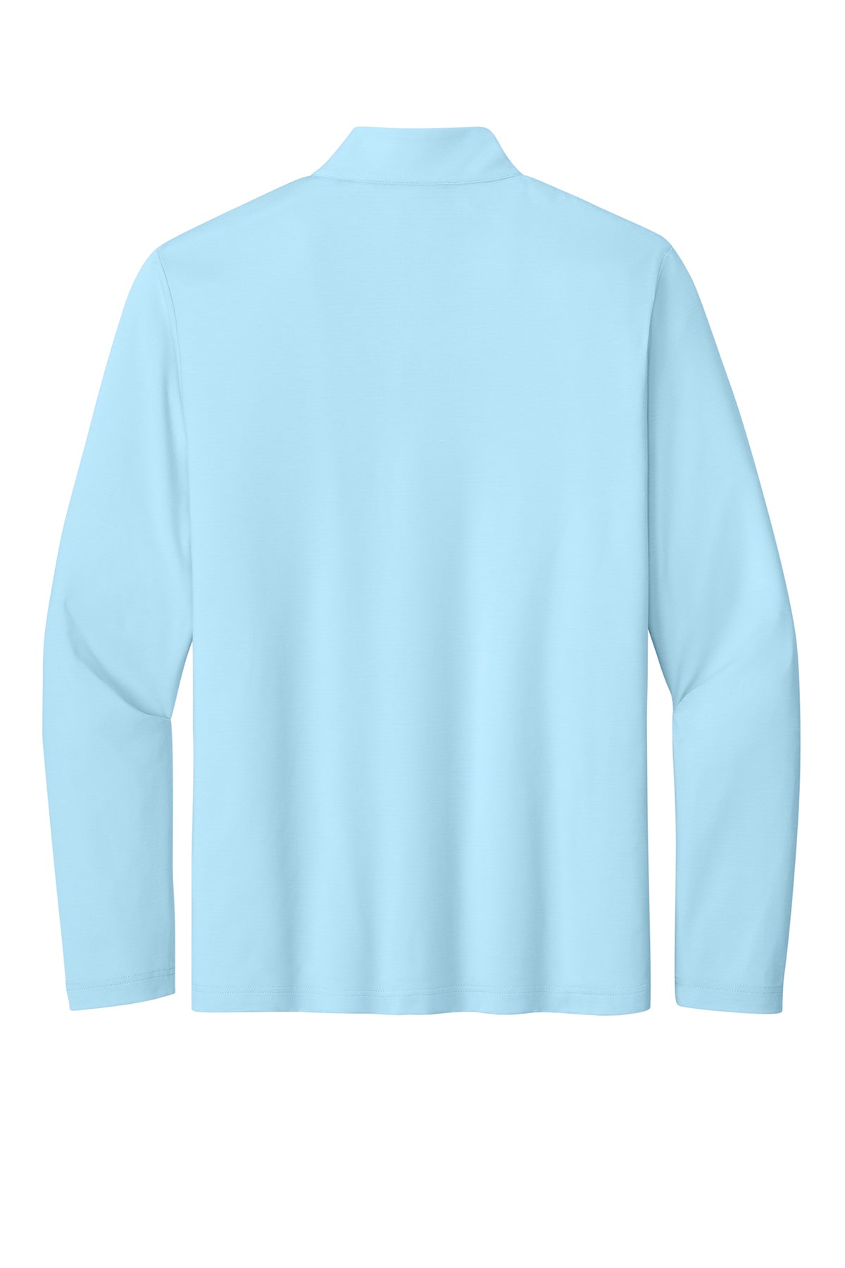 TravisMathew Crestview 1/4-Zip in Dream Blue, back flat
