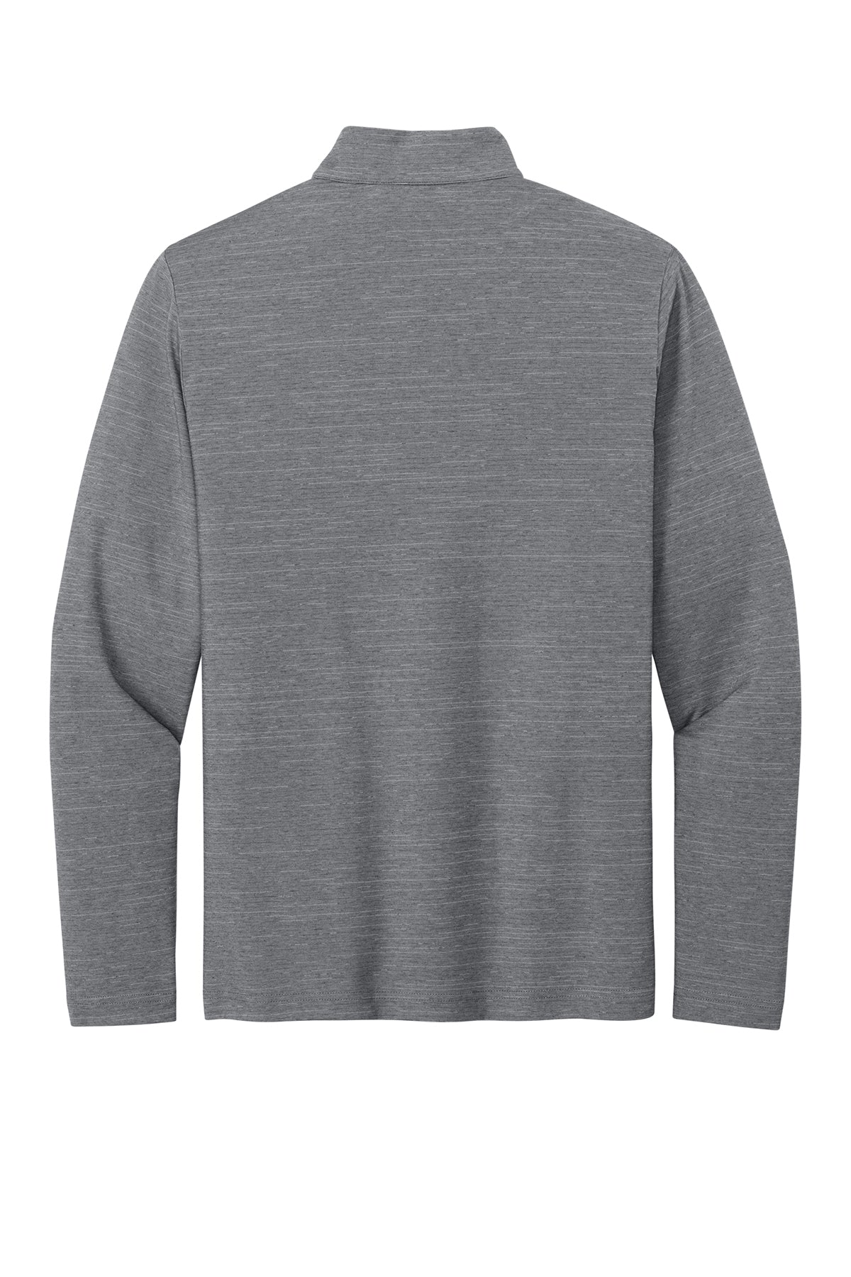 TravisMathew Crestview 1/4-Zip in Grey Heather, back flat