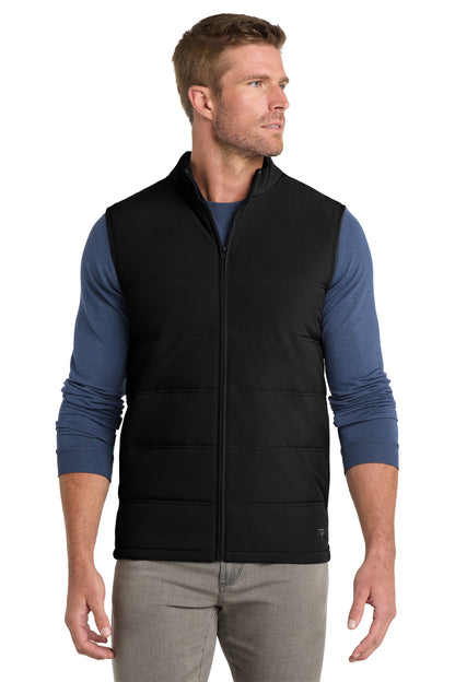 TravisMathew Cold Bay Vest in Black, front on model