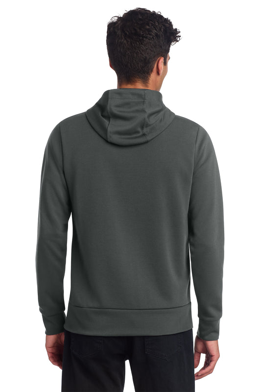 Mercer+Mettle Double-Knit Full-Zip Hoodie in Anchor Grey, back on model
