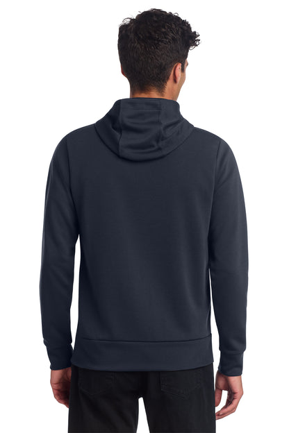 Mercer+Mettle Double-Knit Full-Zip Hoodie in Night Navy, back on model
