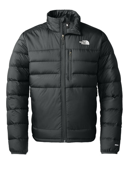 The North Face Down Hybrid Jacket in TNF Black, front flat