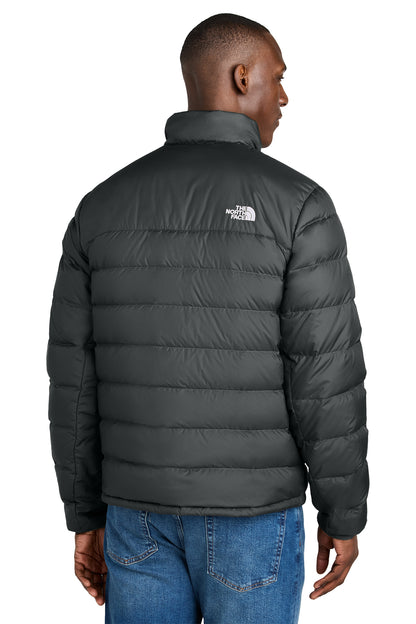 The North Face Down Hybrid Jacket in TNF Black, back on model