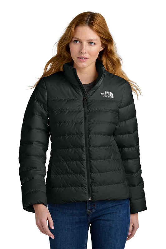 The North Face Women’s Down Hybrid Jacket in TNF Black, front on model