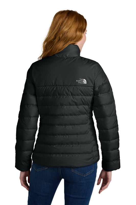 The North Face Women’s Down Hybrid Jacket in TNF Black, back on model