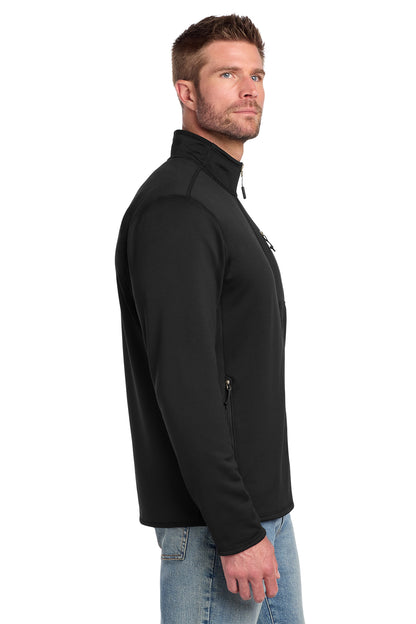 The North Face Skyline Full-Zip Fleece Jacket in TNF Black, side on model