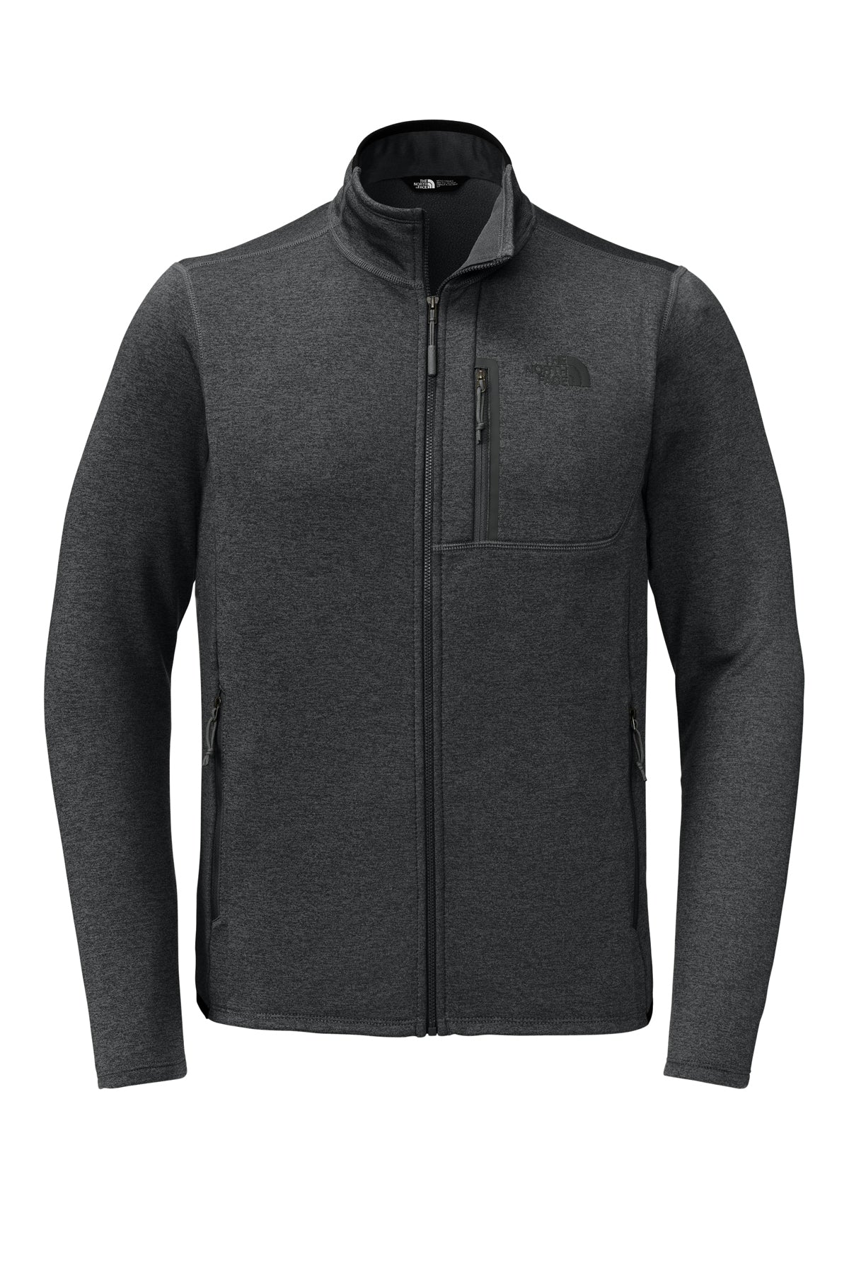 The North Face Skyline Full-Zip Fleece Jacket in TNF Dark Grey Heather, front flat