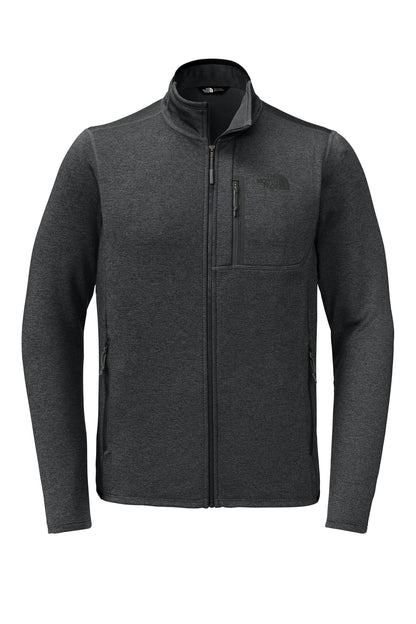 The North Face Skyline Full-Zip Fleece Jacket in TNF Dark Grey Heather, front flat