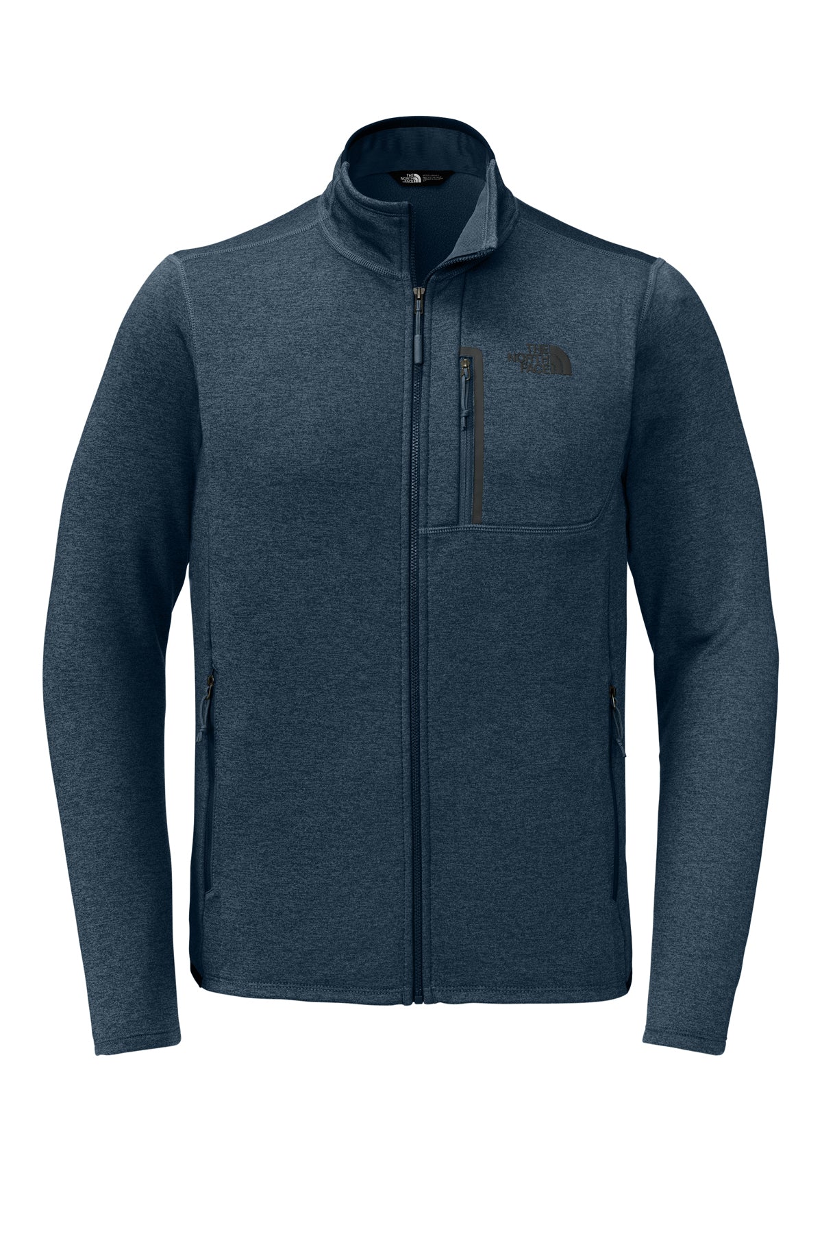 The North Face Skyline Full-Zip Fleece Jacket in Urban Navy Heather, front flat