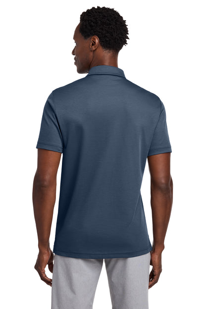TravisMathew Bayfront Solid Polo in Insignia Blue, back on model