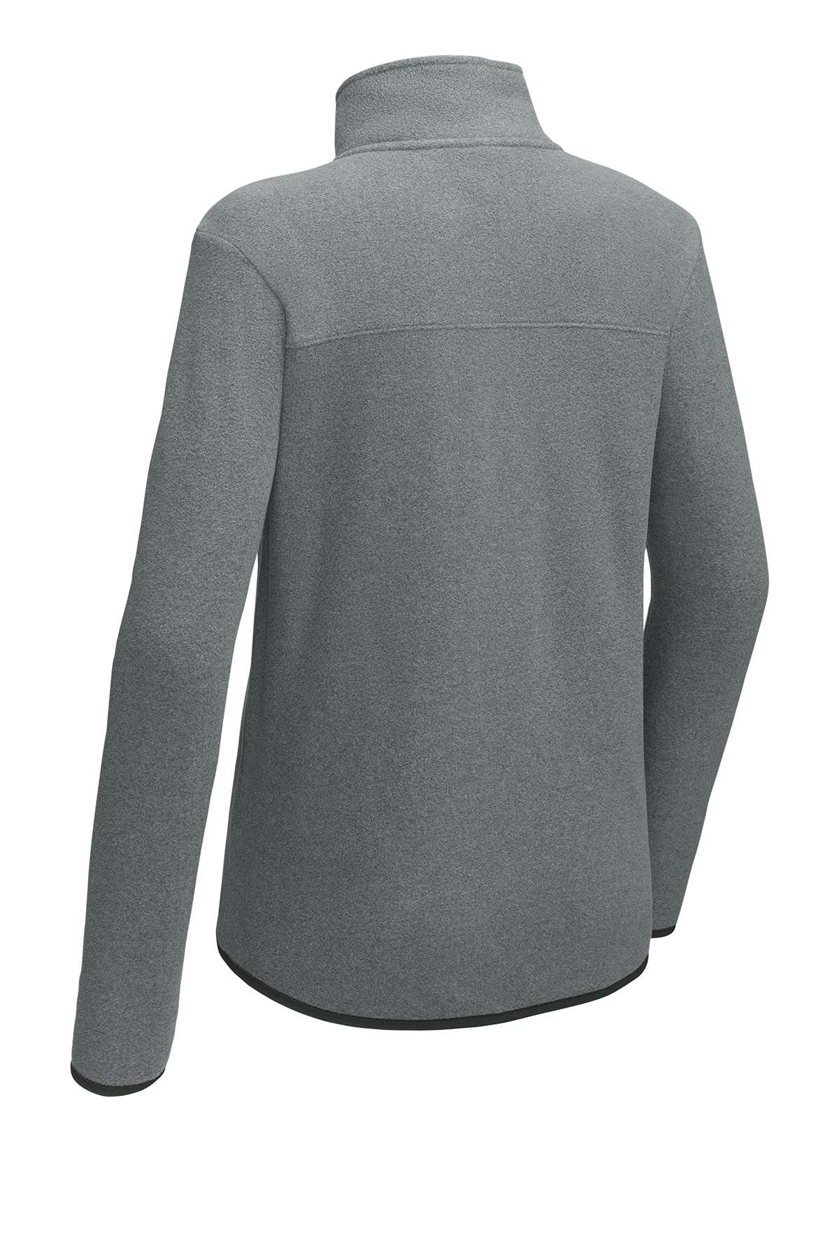 The North Face Women's Glacier 1/4-Zip Fleece in TNF Medium Grey Heather, back flat
