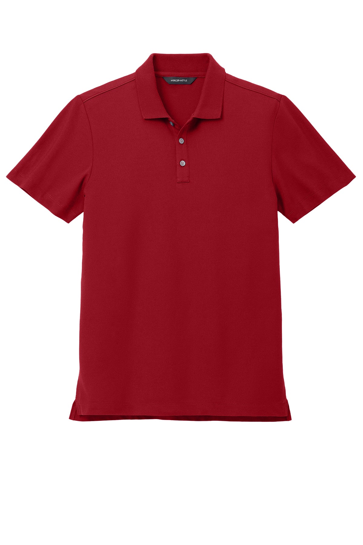 Mercer+Mettle Stretch Pique Polo in Apple Red, front flat