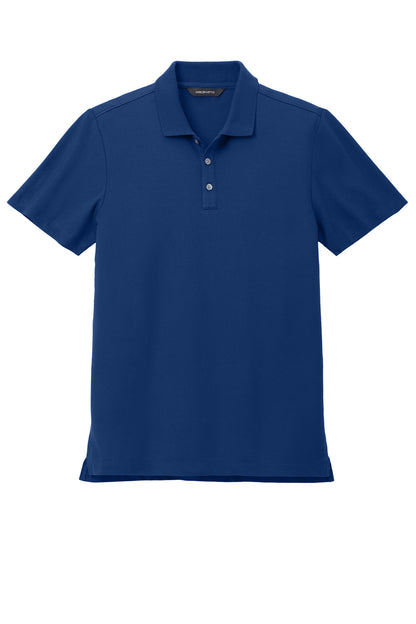 Mercer+Mettle Stretch Pique Polo in Blue Note, front flat