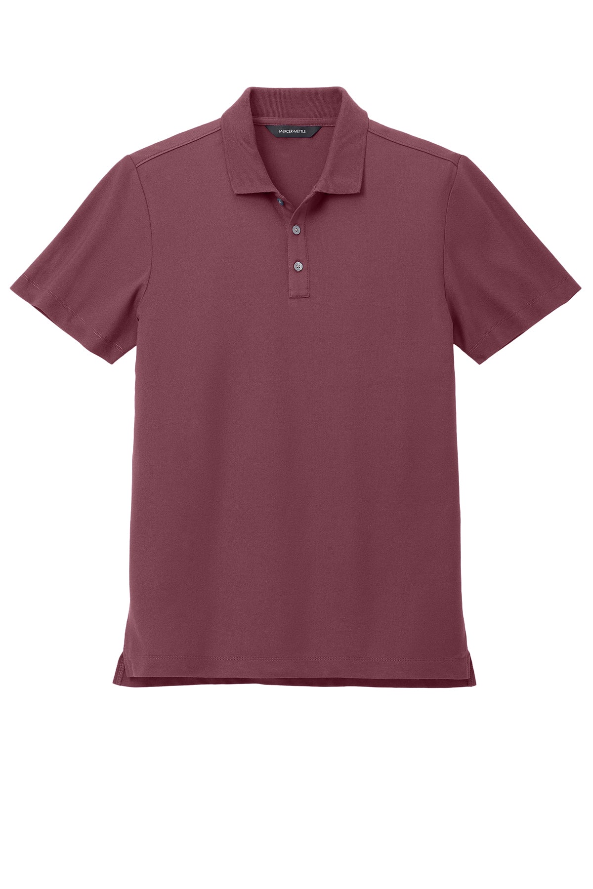 Mercer+Mettle Stretch Pique Polo in Rosewood, front flat