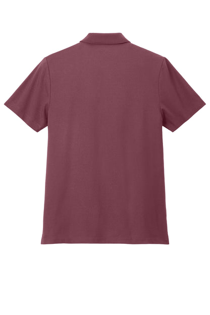 Mercer+Mettle Stretch Pique Polo in Rosewood, back flat
