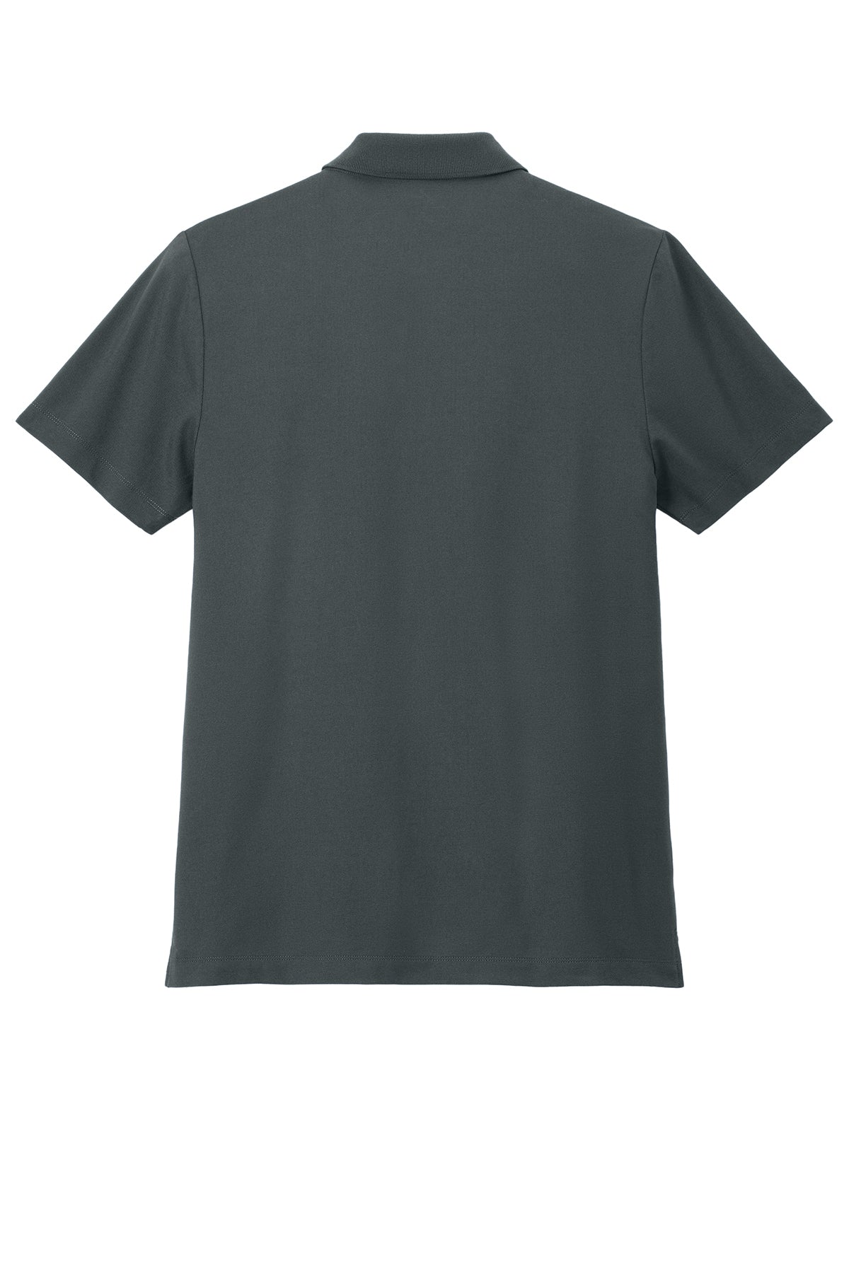 Mercer+Mettle Stretch Pique Polo in Storm Grey, back flat