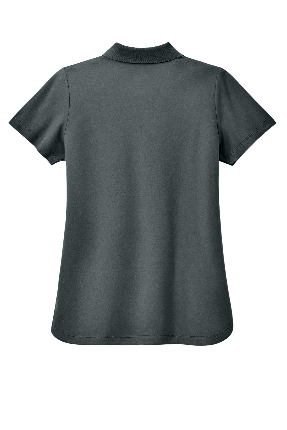 Mercer+Mettle Women’s Stretch Pique Polo in Storm Grey, back flat