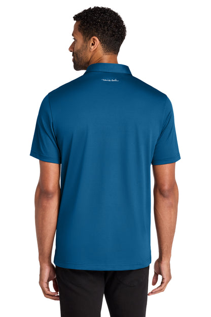 TravisMathew Cabana Solid Polo in Classic Blue, back on model
