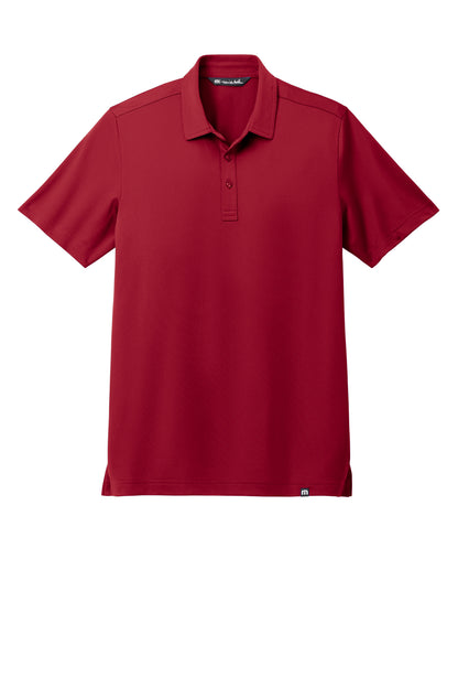 TravisMathew Cabana Solid Polo in Crimson, front flat