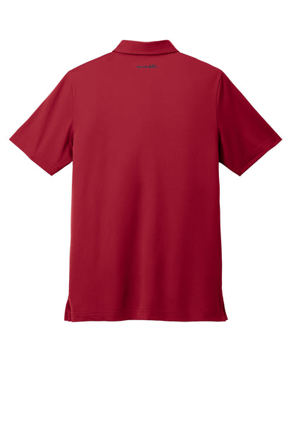 TravisMathew Cabana Solid Polo in Crimson, back flat