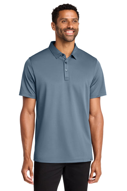 TravisMathew Cabana Solid Polo in Light Denim Blue, front on model