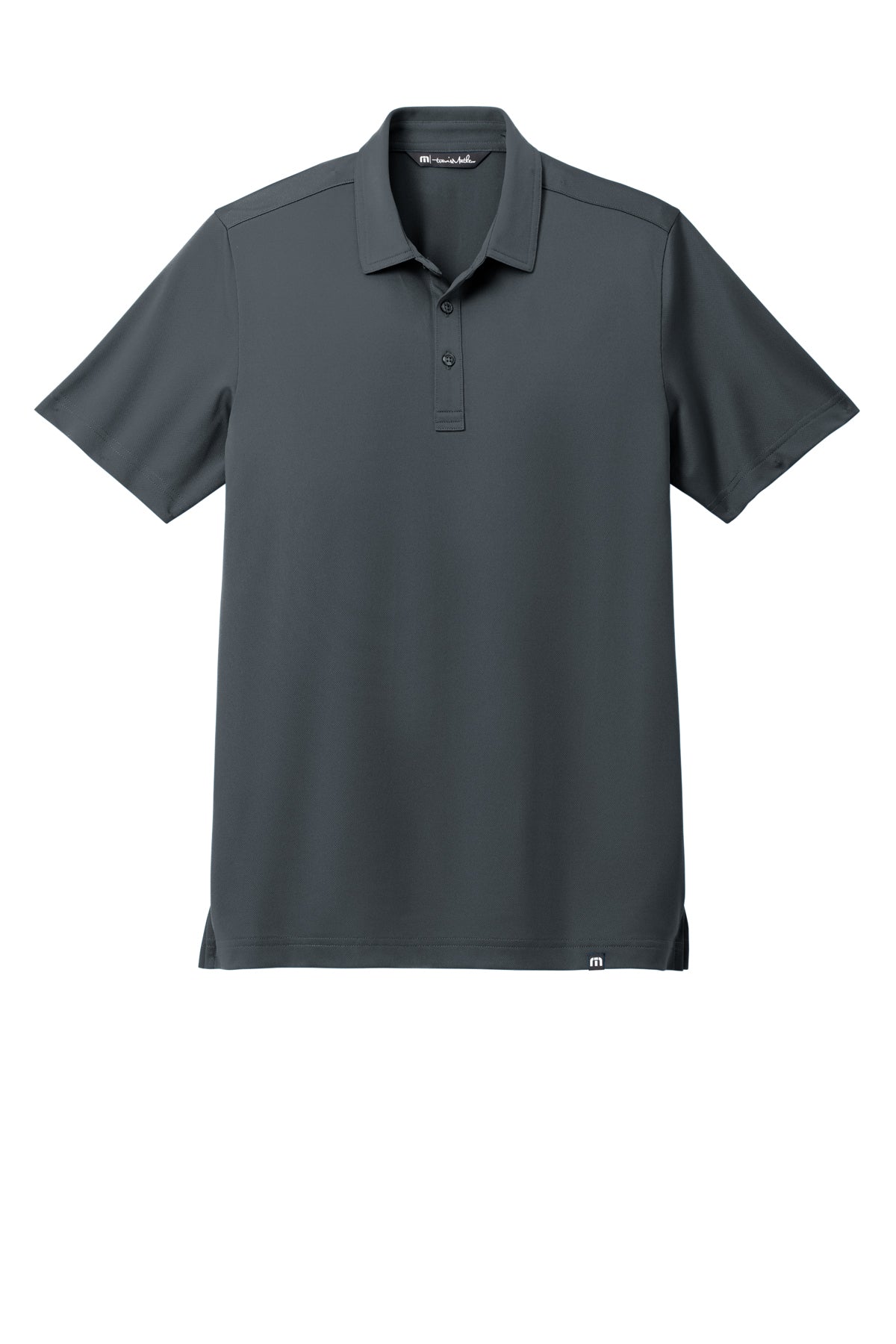 TravisMathew Cabana Solid Polo in Stormy Grey, front flat