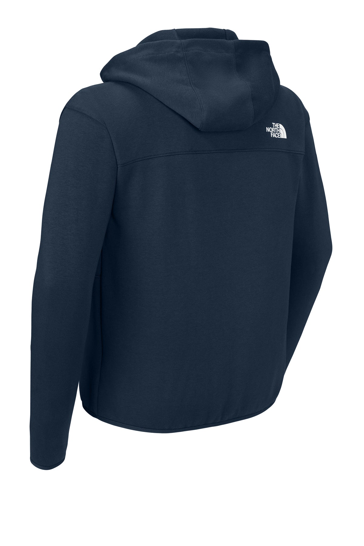 The North Face Double-Knit Full-Zip Hoodie in Summit Navy, back flat