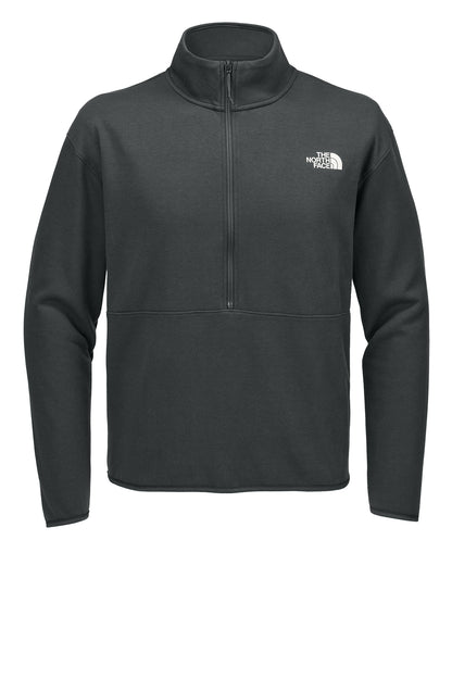 The North Face Double-Knit 1/2-Zip Fleece in Asphalt Grey, front flat