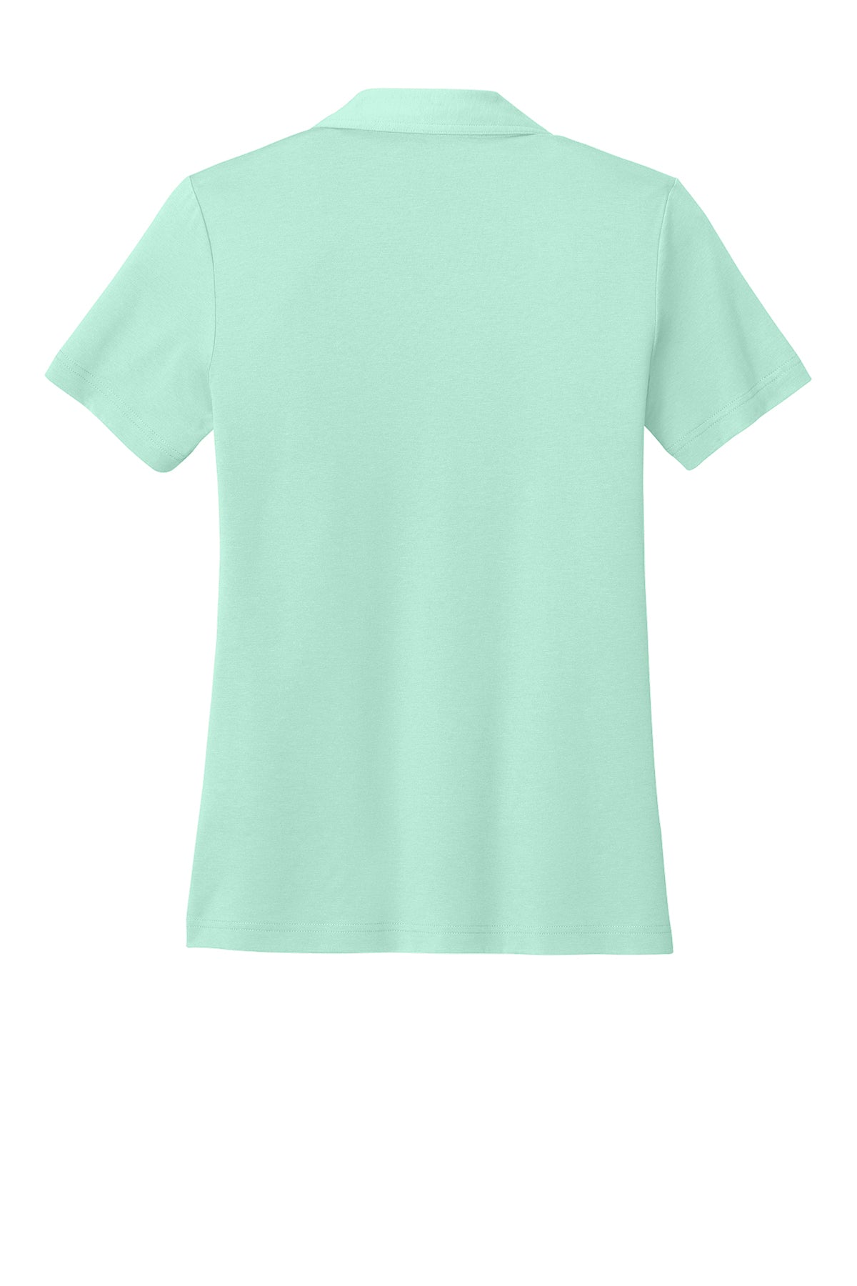 TravisMathew Women’s Glenview Solid Polo in Mint, back flat