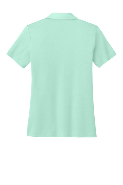TravisMathew Women’s Glenview Solid Polo in Mint, back flat