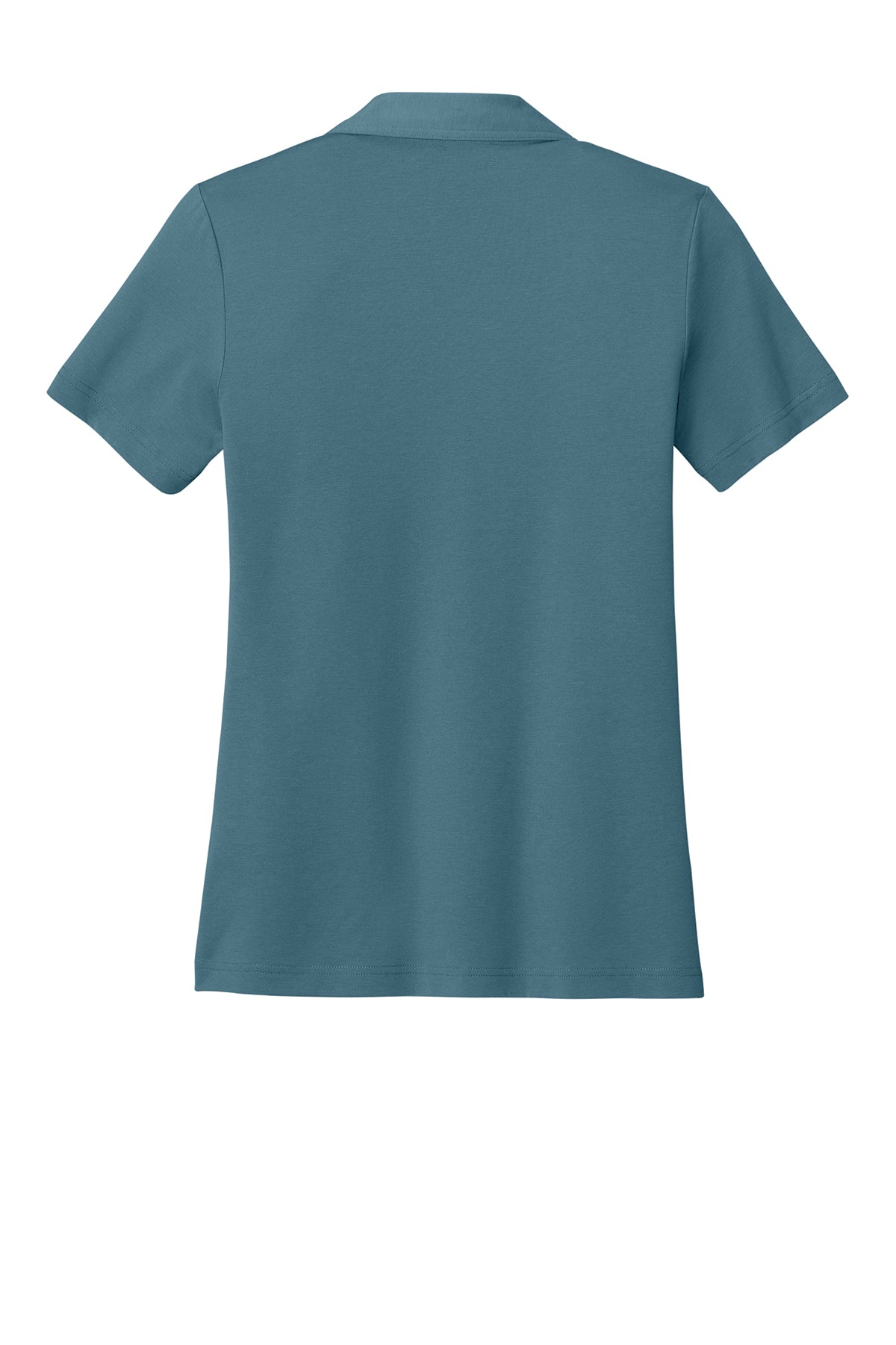 TravisMathew Women’s Glenview Solid Polo in Stellar Blue, back flat