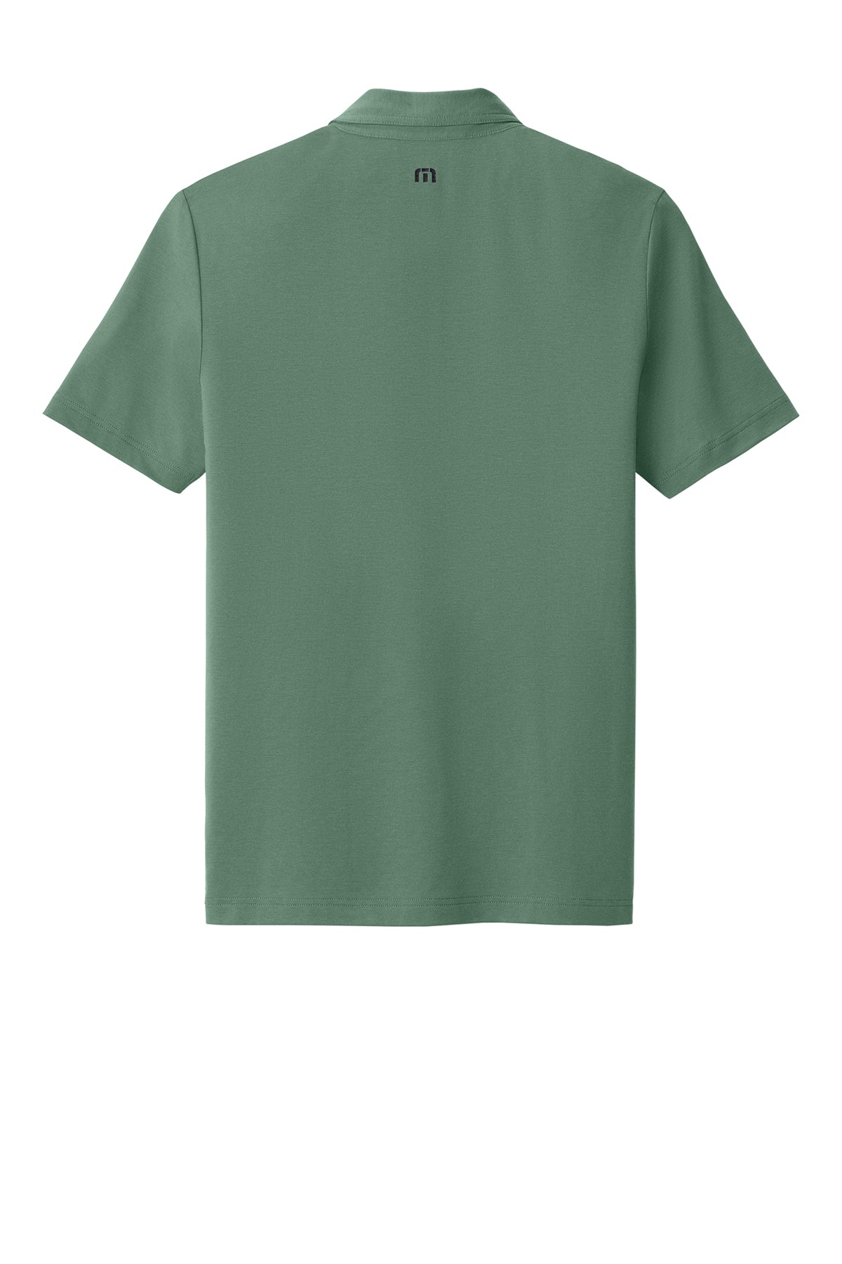 TravisMathew Glenview Solid Polo in Laurel Green, back flat
