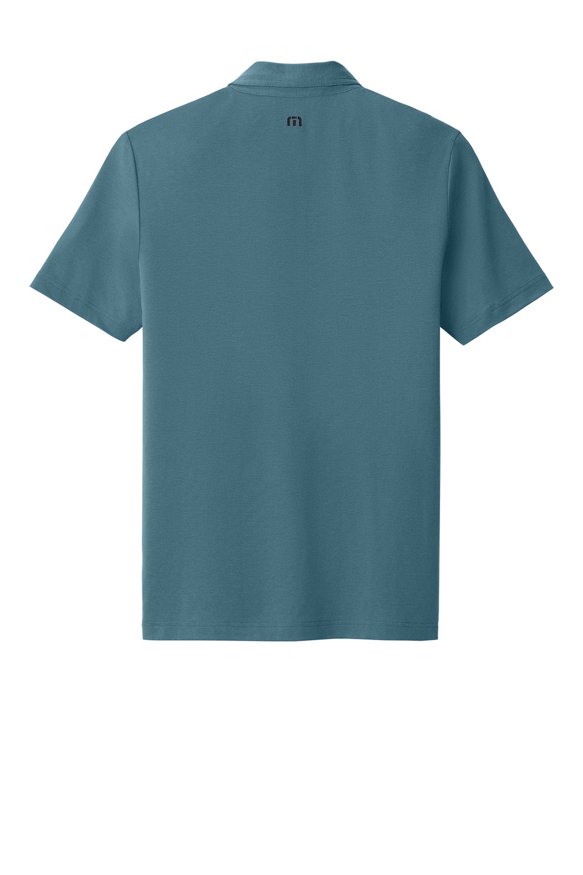 TravisMathew Glenview Solid Polo in Stellar Blue, back flat