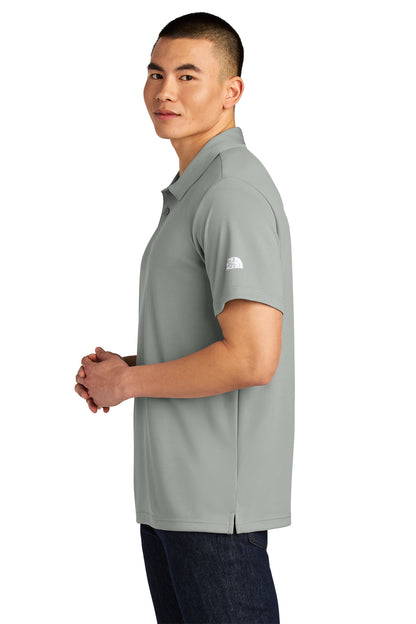 The North Face Ambition Polo in Meld Grey Heather, side on model