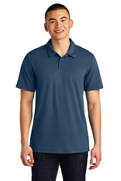 The North Face Ambition Polo in Shady Blue, front on model