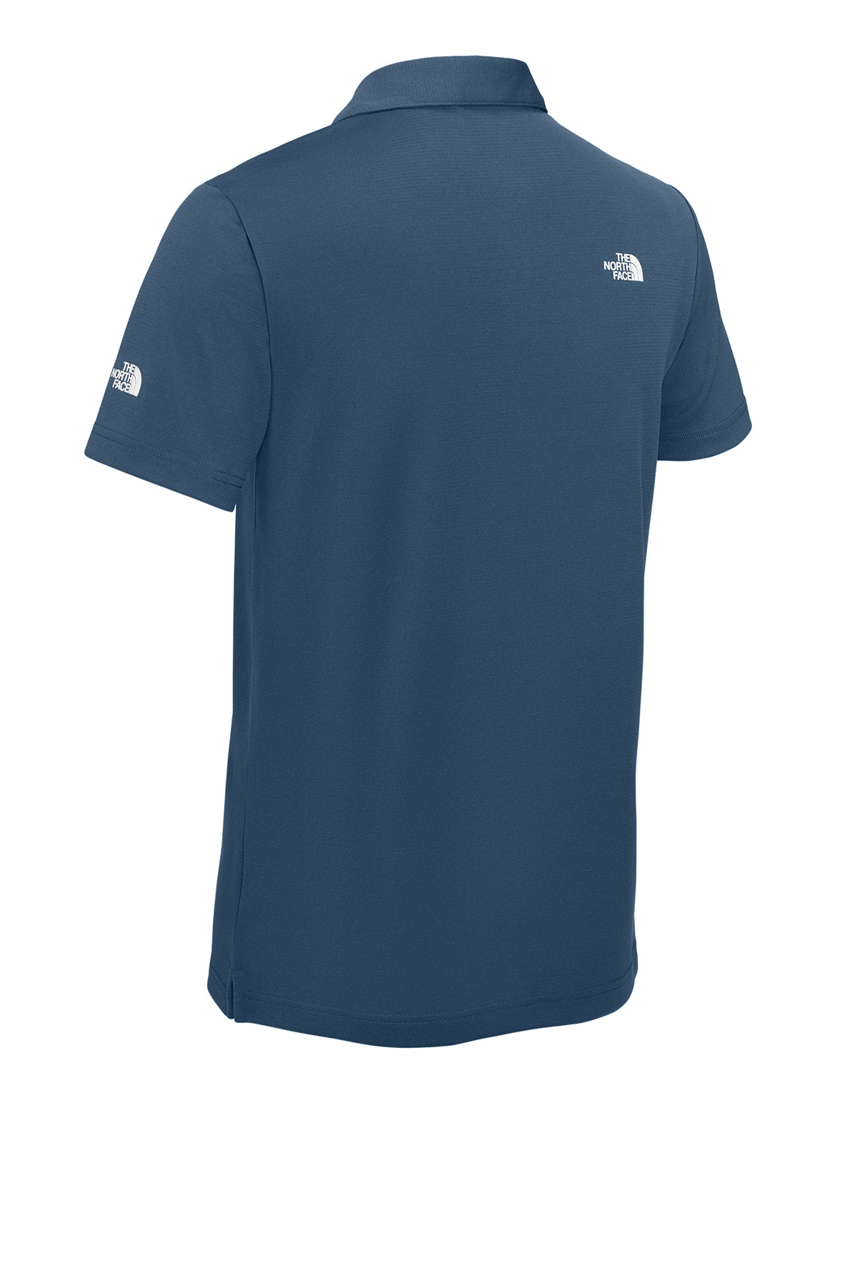 The North Face Ambition Polo in Shady Blue, back flat