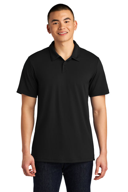 The North Face Ambition Polo in TNF Black, front on model