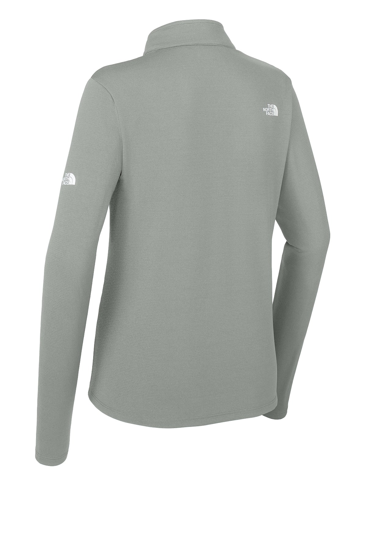 The North Face Women’s Ambition 1/4-Zip in Meld Grey Heather, back flat