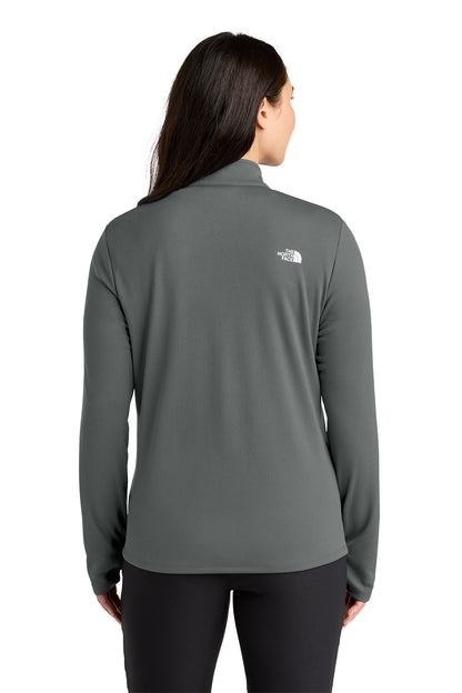 The North Face Women’s Ambition 1/4-Zip in Smoked Pearl Grey, back on model