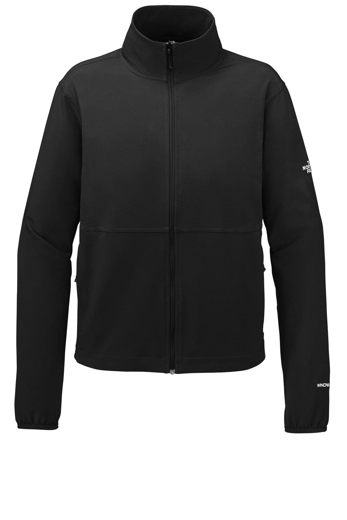 The North Face Women’s Edge Stretch Soft Shell Jacket in TNF Black, front flat