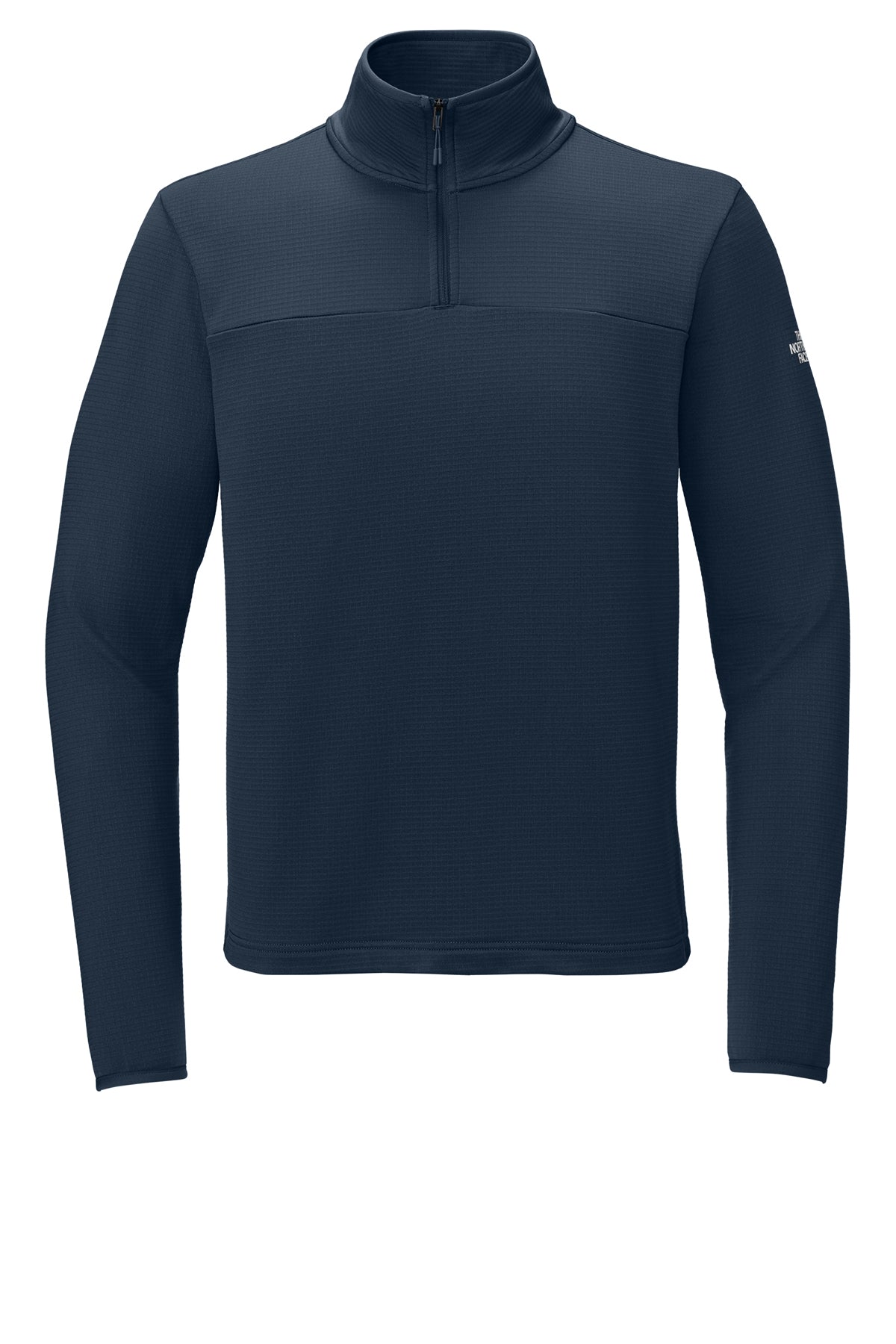 The North Face Aim 1/4-Zip Fleece in Summit Navy, front flat